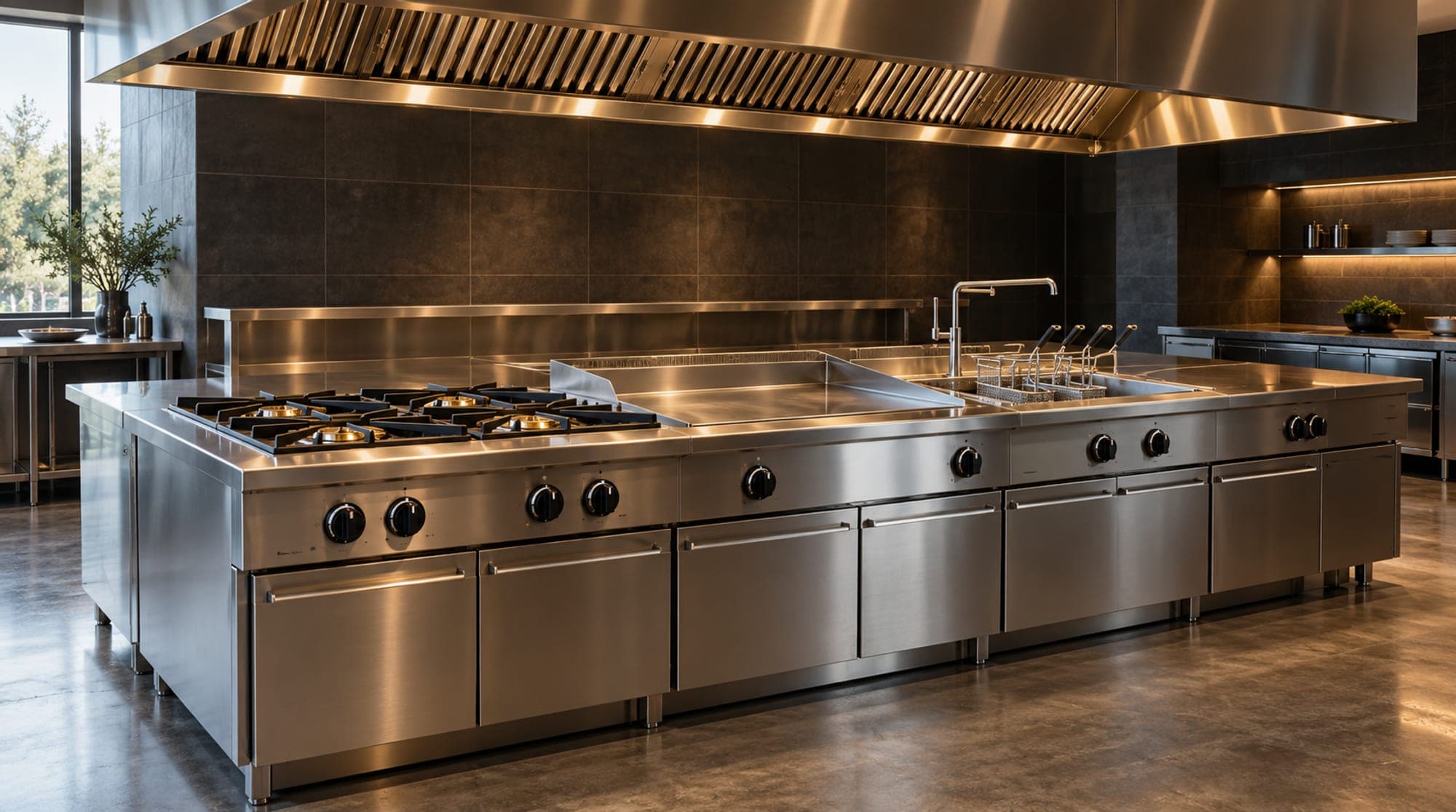 Modular Keystonne Flame cooking suite island
