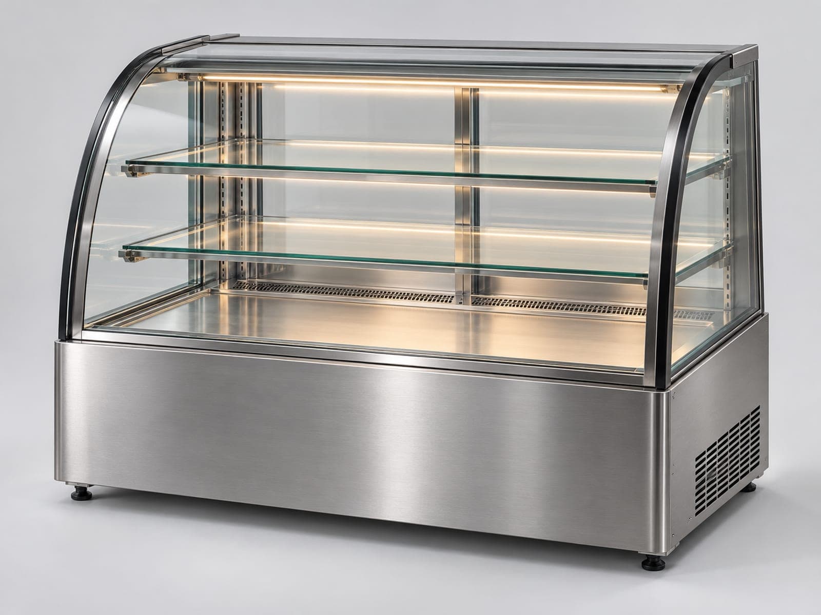 Curved-Glass Snack Cabinet